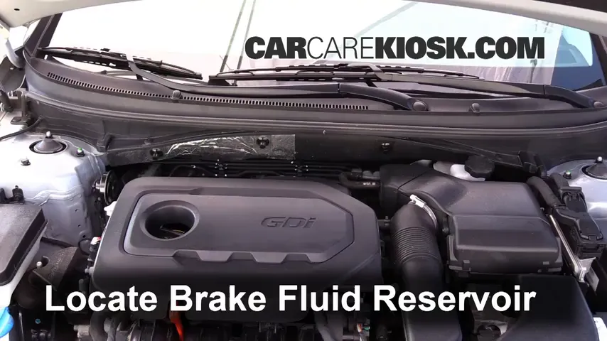 2015 Hyundai Sonata SE 2.4L 4 Cyl. Brake Fluid Add Fluid